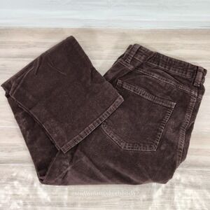 Woman Within Womens Stretch‎ Corduroy Plus Sz 16W  Classic Straight Leg Brown